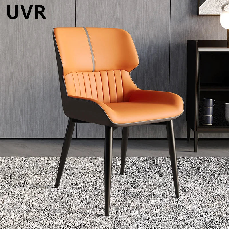 UVR Light Luxury Exquisite Dining Chair Nordic Modern Simple High-grade Cushion Thickened Comfortable Backrest Chair Household
