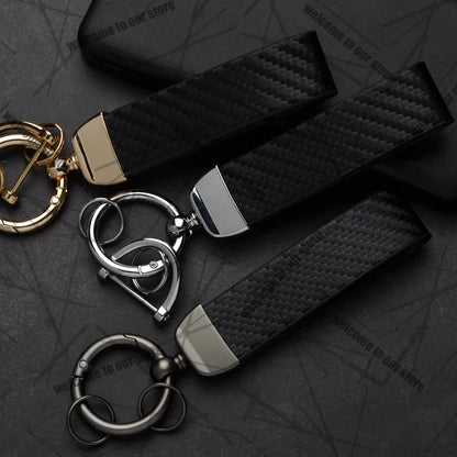 Car Keychain For PUMA ST Cougar Wolf MK3 MK4 MK5 MK6 Logo Carbon Fiber Leather Zinc Alloy Emblem Key Chain Accessories