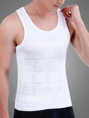 Men Slimming Elastic Body Shapewear Vest Tight Skinny Shirt Fitness Waist Compression Control Abdomen Breathable Sport Vest