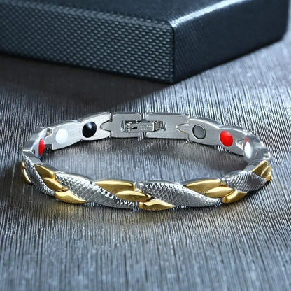 Pulsera magnética de terapia con diseño de dragón para mujer y hombre.