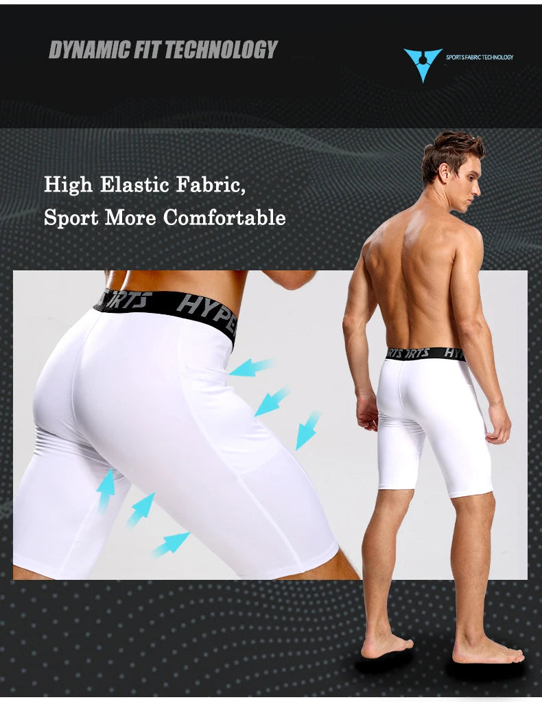 2025 Compression Shorts Men Summer Sportswear Training Tights Gym Fitness Leggings Short Pants Sport Bottoms Running Shorts Men