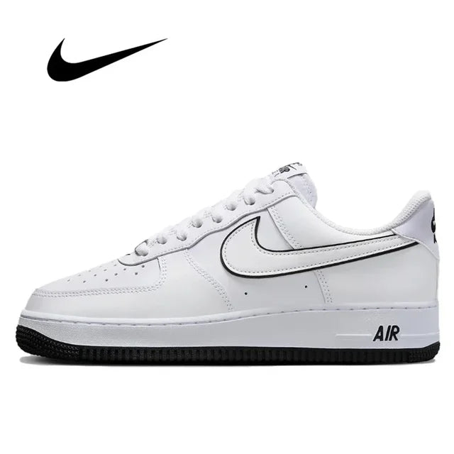 Zapatillas de skate Nike Air Force 1 Low Retro para hombre y mujer, clásicas, negras, informales, cómodas, AF1 