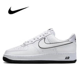 Zapatillas de skate Nike Air Force 1 Low Retro para hombre y mujer, clásicas, negras, informales, cómodas, AF1 