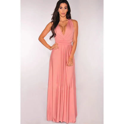 Sexy Women Multiway Wrap Convertible Boho Maxi Club Red Bandage Long Dress Party Bridesmaid Infinity Robe Longue Femme
