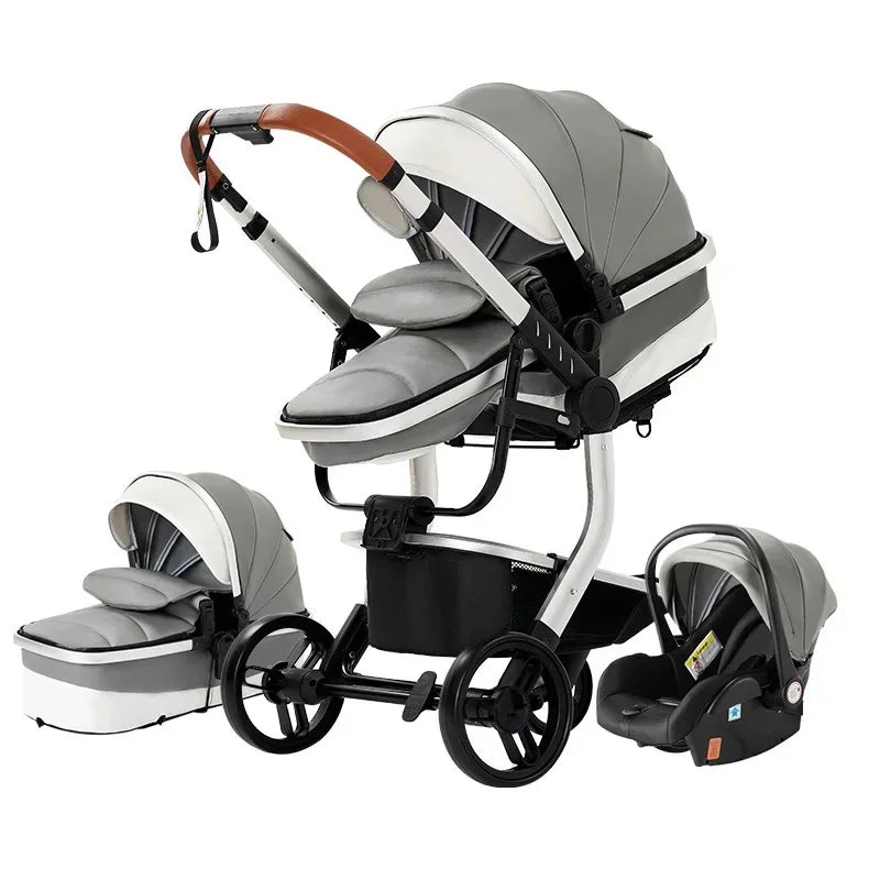 Cochecitos 3 en 1, cochecito de bebé, asiento de coche, cochecito de viaje, cochecito para recién nacidos, paisaje alto, artículos para madres, niños y bebés.