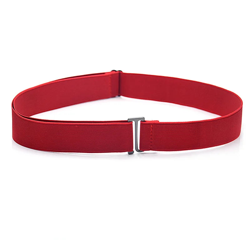 Adjustable Stretch Elastic Waist Band Invisible Belts Buckle-Free Belts for Women Men Jeans Pants Dress No Buckle Easy To Wear