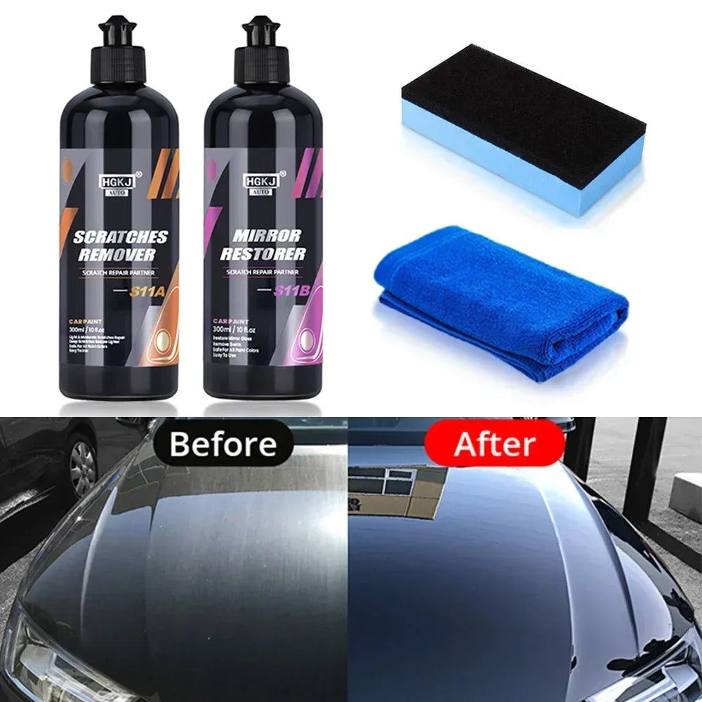 100/300ml Automotive Scratch Removal Kit car Care Polishing Liquid Wax Anti-scratch Repair Agent Paint Details Parts Cleaning