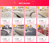 1PC Velvet Thicken Sofa Seat Cover Nordic Universal Sofa Cushion Slipcover Anti-slip L Corner Couch Towel Mat for Living Room