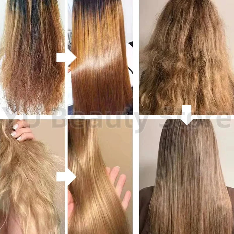 Roxo reparação máscara de cabelo queratina nutritivo profundo seco encrespo danificado tratamento colágeno mágico 5 segundo macio brilhante cuidados 200ml