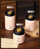 316 Stainless Steel Vacuum Coffee Storage Container Airtight Light-proof Tea Spice Food Storage Jar Kitchen Tool