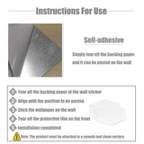 5-20pcs Hexagon Mirror Wall Tiles, Self-Adhesive Peel & Stick Decor for Living Room TV Background, Bedroom, Bathroom