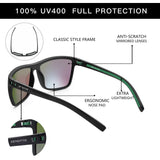 ZENOTTIC Polarized Sunglasses for Men Shades Lightweight TR90 Frame UV400 Protection Square Outdoor Travel Driving Sun Glasses