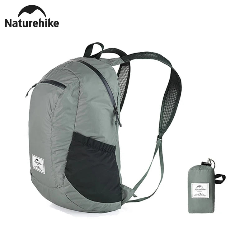 Naturehike New Camping Backpack 30L Large Capacity Portable Foldable Waterproof Shoulder Bag Outdoor Travel Hiking Picnic Bag