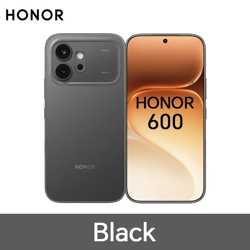 Smartphone HONOR 600 5G (Versão UE) 6.57" AMOLED - Snapdragon 7 Gen 4 | Câmara 200MP AI OIS, Bateria 6400mAh & IP68