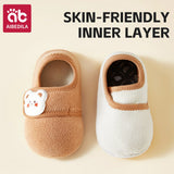 AIBEDILA Toddler Walking Shoes Warm Soft Baby Booties Infant Boys Girls Non-slip Floor Socks Baby Velcro Shoes Winter 0-4T