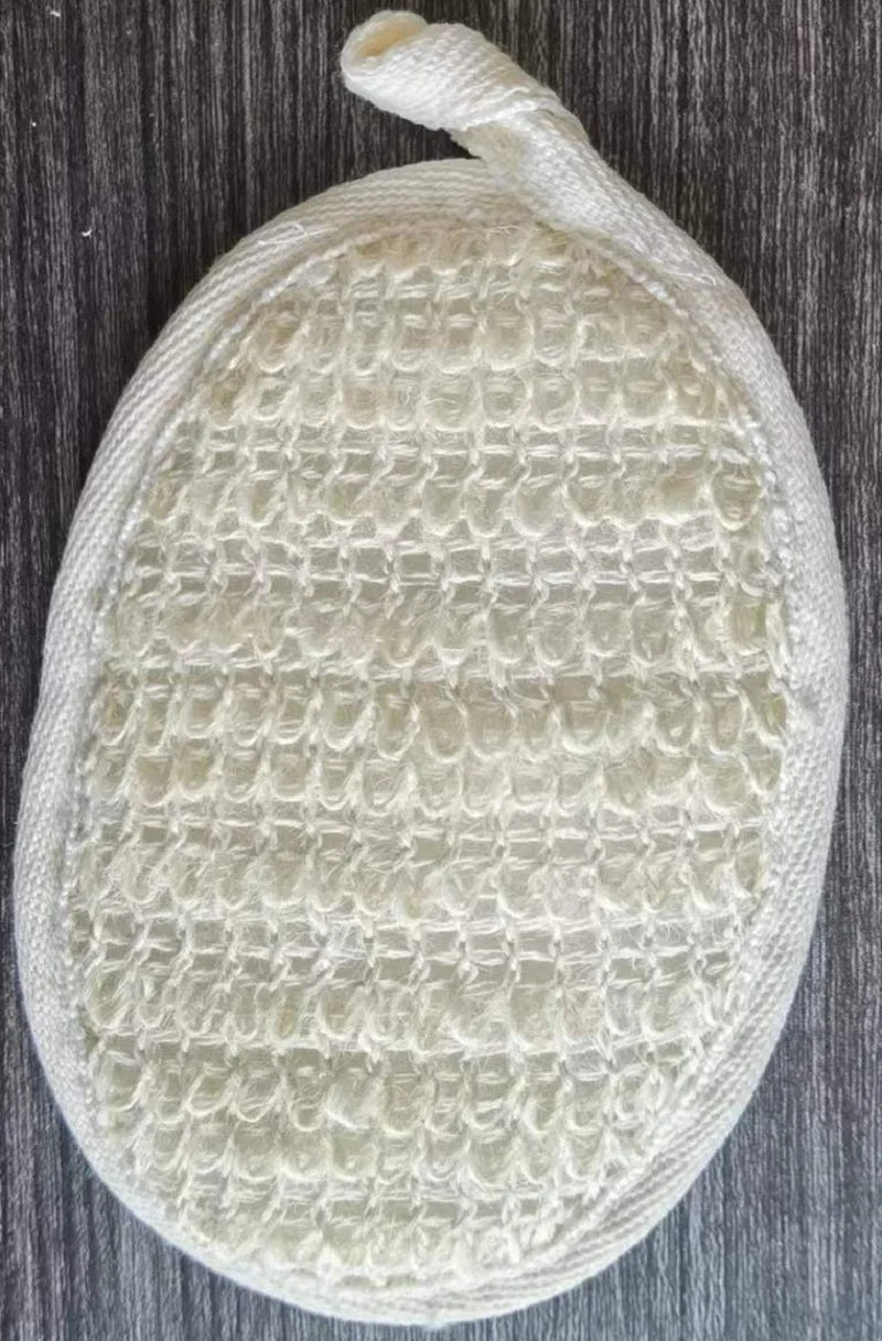 Natural Loofah Bath Scrub Sheet Scrubbing Sheet Bath Towel Body Scrubbing Exfoliation Soft Loofah Bath Brush Bathroom Supplies