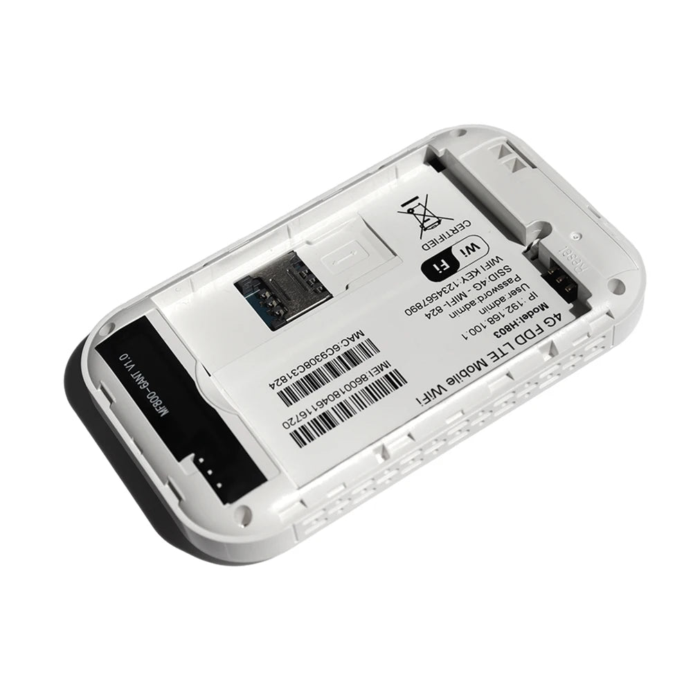 4G/5G Mobile WIFI Router 150Mbps 4G LTE Wireless Router 3600mA Portable Pocket MiFi Modem Mobile WiFi Hotspot with Sim Card Slot