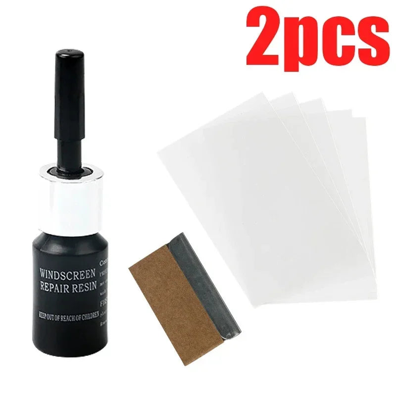 Car Glass Scratch Repair Fluid Agent Set  Windscreen Window Glass Nano Scratch Crack CrackResin Repair Agent Tools