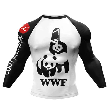 Custom Hot Sale Cody Lundin Wrestling BJJ Jiu Jitsu Rash Guard For Men 3D Sublimation Tattoo Tight Long Sleeve kickBoxing Jersey