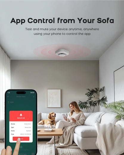 Tuya ZigBee WiFi Smart Smoke Detector Alarm Sensor Home Security Fire Protection For Home Security System Via Smart Life APP