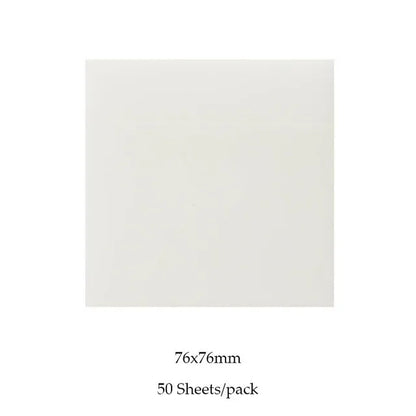 50 Sheets Creative Transparent PET Waterproof Posted It Sticky Note Pads Notepads Posits for School Stationery Office Supplies