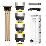 T9 LCD Electric Hair Trimmer Oil Shaving Head Electric Clipper Engraving Electric Clipper Hair Precision Trimmer for Men Care