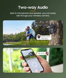 INQMEGA 5MP 4MP WIFI Wireless PTZ Solar Camera 4G SIM With Solar Panel Two Way Audio Security Protection CCTV Camera Battery Cam