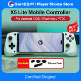 GameSir X5 Lite Mobile Phone Gamepads for iPhone 16 15 Series iPad Mini Android Tablet Controller Hall Effect Joysticks Design
