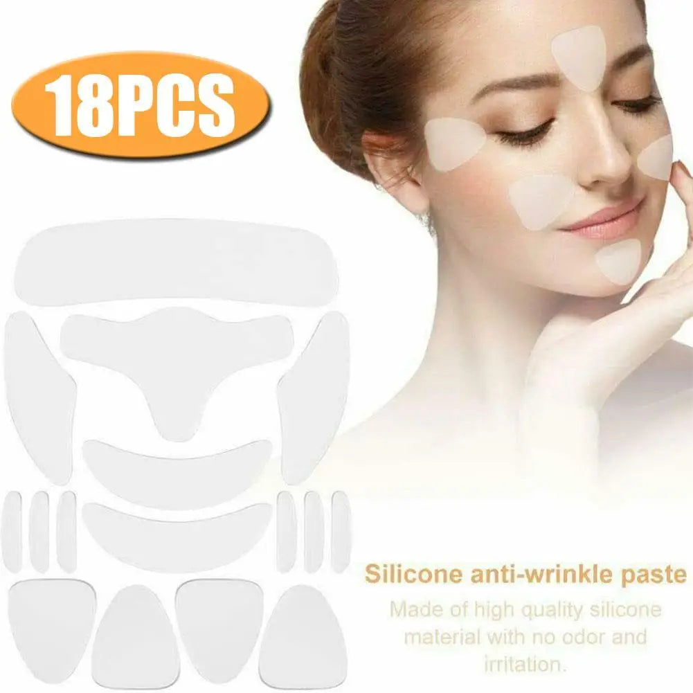 16/18PCS Silicone Anti-wrinkle Patch Skin Care Sticker Pad Suit Firming Wrinkle-removing Anti-wrinkle Beauty Patch For Chest