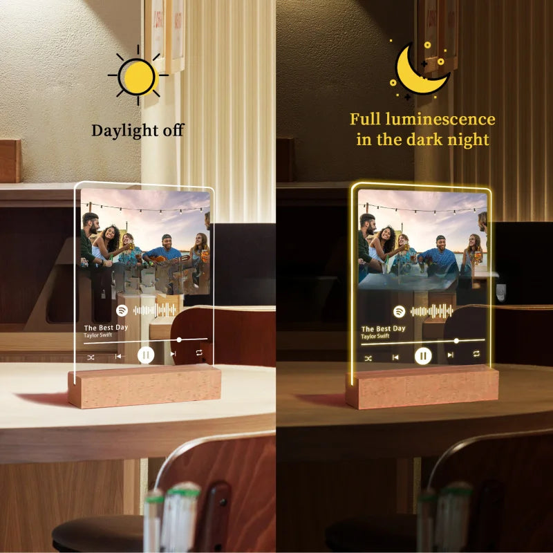 3D Night Light，Acrylic Material，Yes DIY Photo、logo，Touch Control，Creative Gifts and Advertising Tools