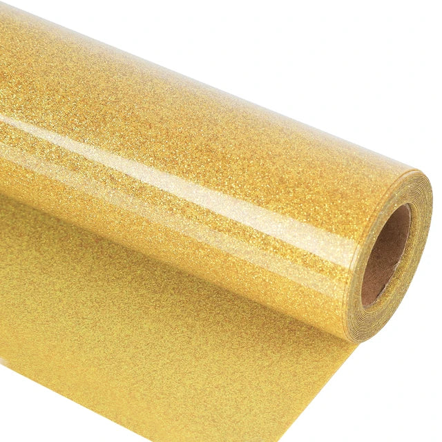Glitter Heat Transfer Vinyl, Iron on HTV Vinyl for Shirts, Cameo, Easy to Cut, Weed for Heat Vinyl Design 