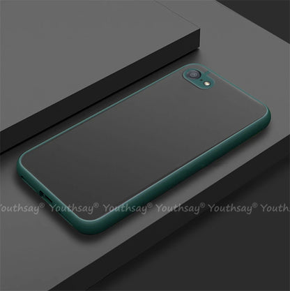 Funda para iPhone SE 2022, funda para iPhone SE 3, 2022, 2020, 8, 7 Plus, funda de silicona mate translúcida de goma para iPhone SE 2022.