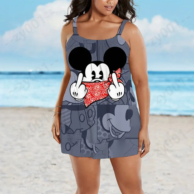 Plus Size Women Dress Woman Spring 2022 Disney Big Chic Elegant Evening Dresses Ladies Plus Size Summer Dresses Female 