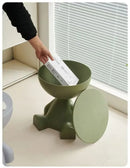 Mesa auxiliar de sofá de dibujos animados de lujo, ligera, creativa, de cabeza plana, pequeña, de plástico, para el hogar