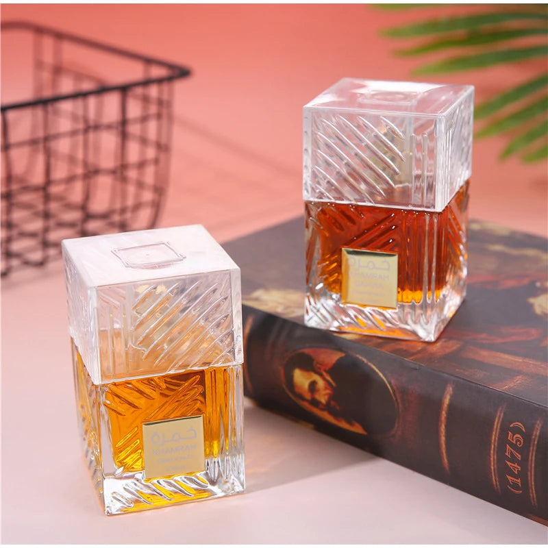 Khamrah Perfume Eau De Toilette Gift Box 100ml Unisex Arabian Oud Scent Gourmand Fragrance Long Lasting Perfume For Unisex