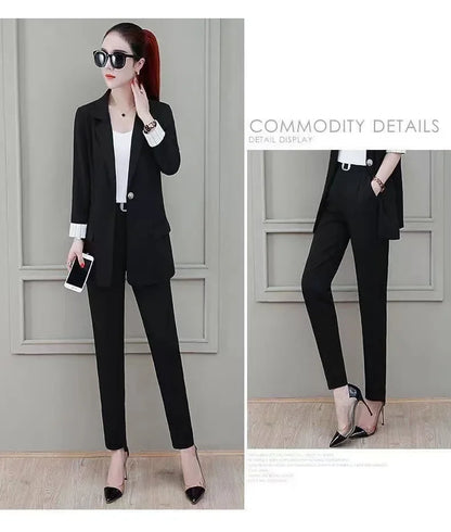 Spring Autumn Popular Women's Suit Set Three Pieces Fashionable Elegant Summer New Arrival Professional Clothing Outerwear