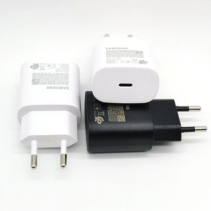 Cargador superrápido Samsung tipo C de 25 W para Galaxy S24, S23, S20, S21, S22 Plus, Note 20, 10, A55, A35, A25, A15, Z Flip Fold 6, 5, 4, 3
