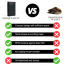 Magnetic Credit Card Holder Luxury Men Wallet Rfid Blocking Pop Up Minimalist Wallet Leather Bank Cardholder Case Vallet for Men