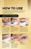 Gollee Eyelash Lifting Perm kit Natural Lashes Enhancer Long Lasting 4-6 weeks Black Lash Brow Tinting Perm Professional Makeup