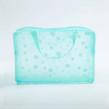 1 Pc PVC Transparent Cosmetic Bag Clear Makeup Bag for Women Girl Waterproof Zipper Beauty Case Travel Handbag Toiletry Bags