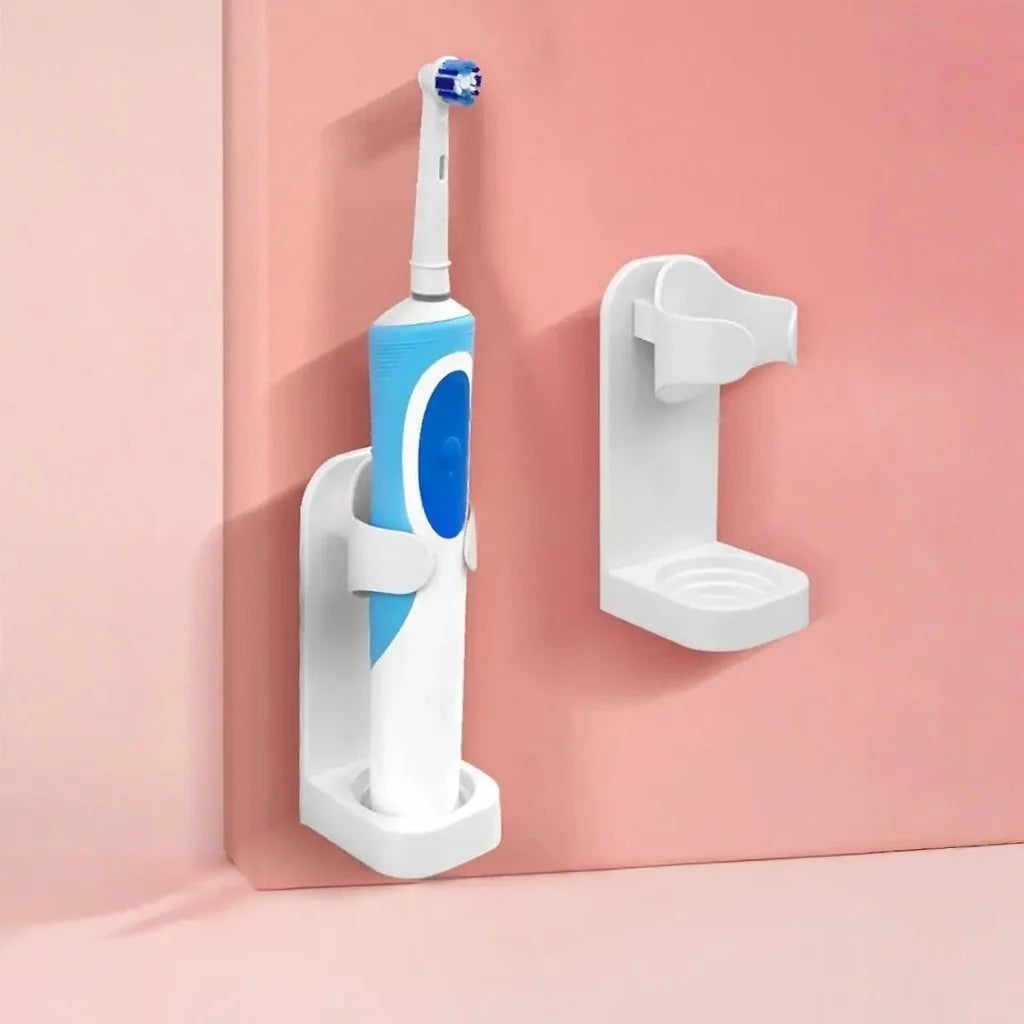 1-4PCS Electric Toothbrush Wall-Mounted Holder Space Saving No Punching Bathroom Accessories Toothbrush Stand Rack Organizer