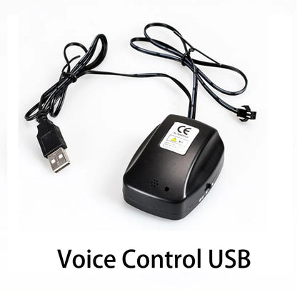 10/5/3/2/1M Glow EL Wire Neon Cable Christmas Dance Party DIY Costumes USB Switch Light Battery Voice control Lamp LED Mask Ball