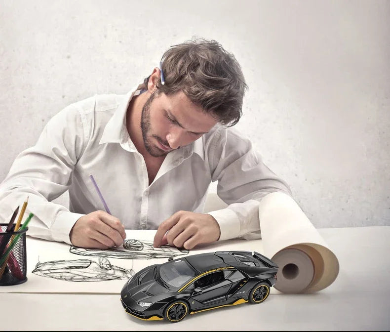 1:32 Lamborghinis LP770 LP750 Car Alloy Sports Car Model Diecast Sound Super Racing Lifting Tail Hot Car Wheel For Children Gift