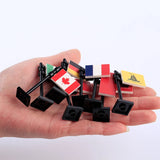 MOC City Street View National Flag Series WW2 Accessories Building Blocks Franch Italy Military Army War DIY Kid Bricks Toy Gift