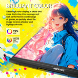 HGFRTEE 27" 4K Monitor 3840*2160 UHD IPS Computer Screen, 99% sRGB 10-Bit Color Accuracy Office Display for Gaming PC Laptop PS5
