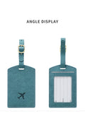 Fashionable new PU luggage tag, boarding pass for overseas travel, luggage tag, anti-loss name card, luggage tag