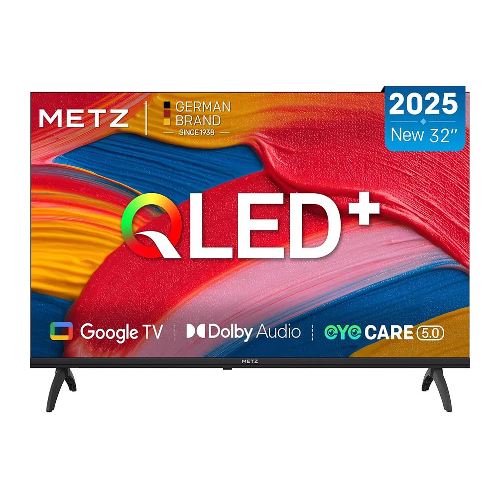 Metz QLED TV 32 "40" Inch Smart LED Television Google Tele HDR 10 Dolby Audio Bluetooth 5.1 EyeCare Tuner 2025 32MQF7030Z