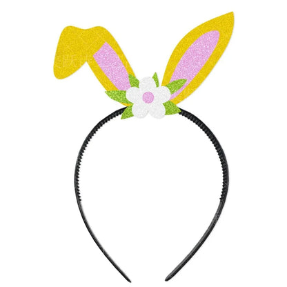 Diadema con orejas de conejo para fiesta de Pascua, accesorio para fotomatón, decoración de fiesta de Pascua, accesorios de disfraz