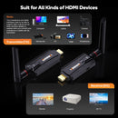 200M Wireless Hdmi Video Transmitter and Receiver 5G Mini Extender TV Stick for Conference, Office, Projector and Home Camera
