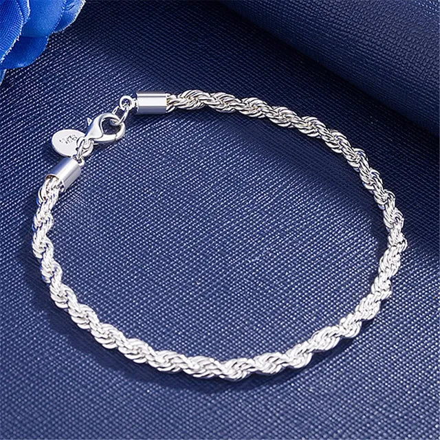 Fine 925 sterling silver Chain Stars Bracelets for women Charms fashion designer party Jewelry Holiday Wedding Gifts 